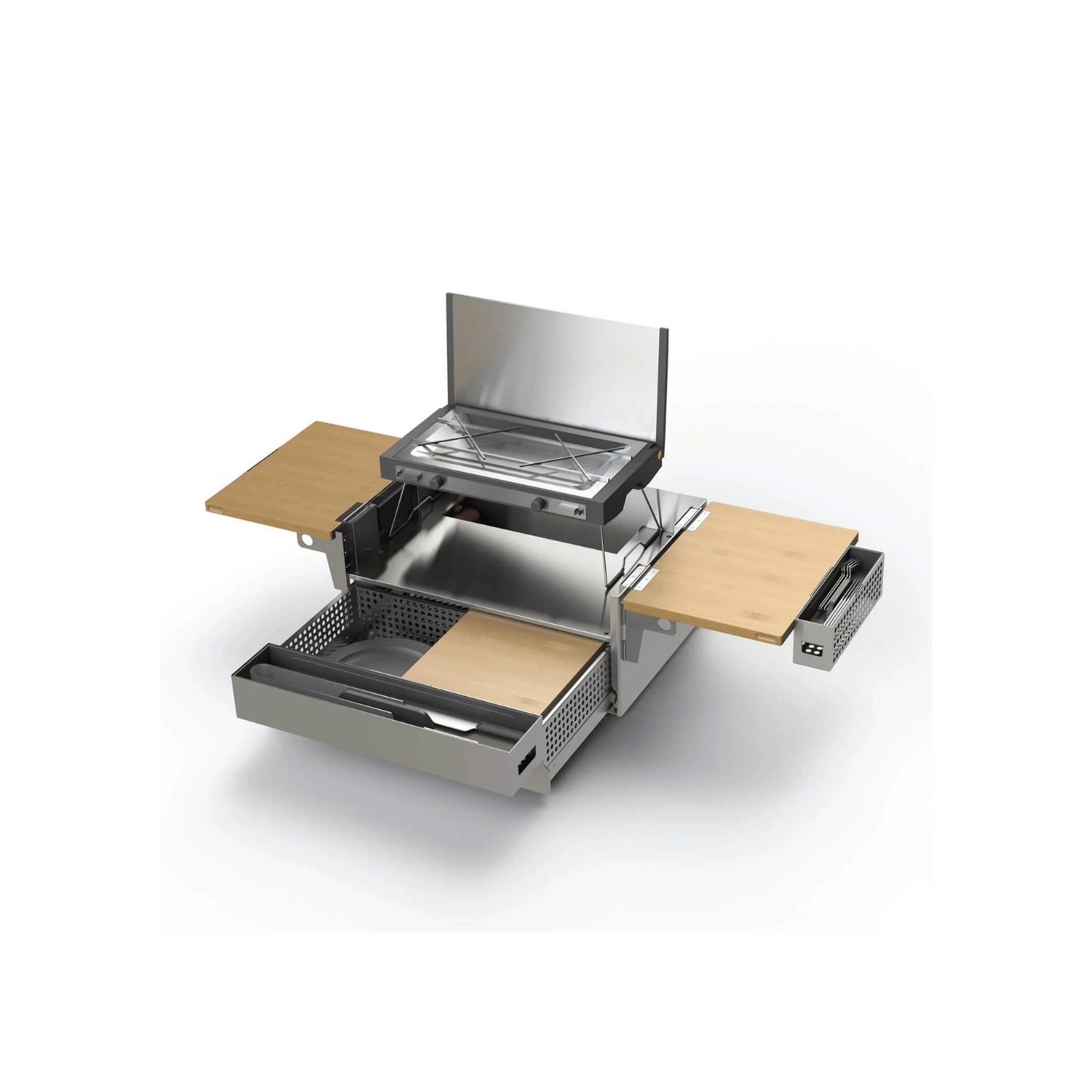 Coffre de cuisine tout-en-un mobile pour camping et outdoor - QKIT