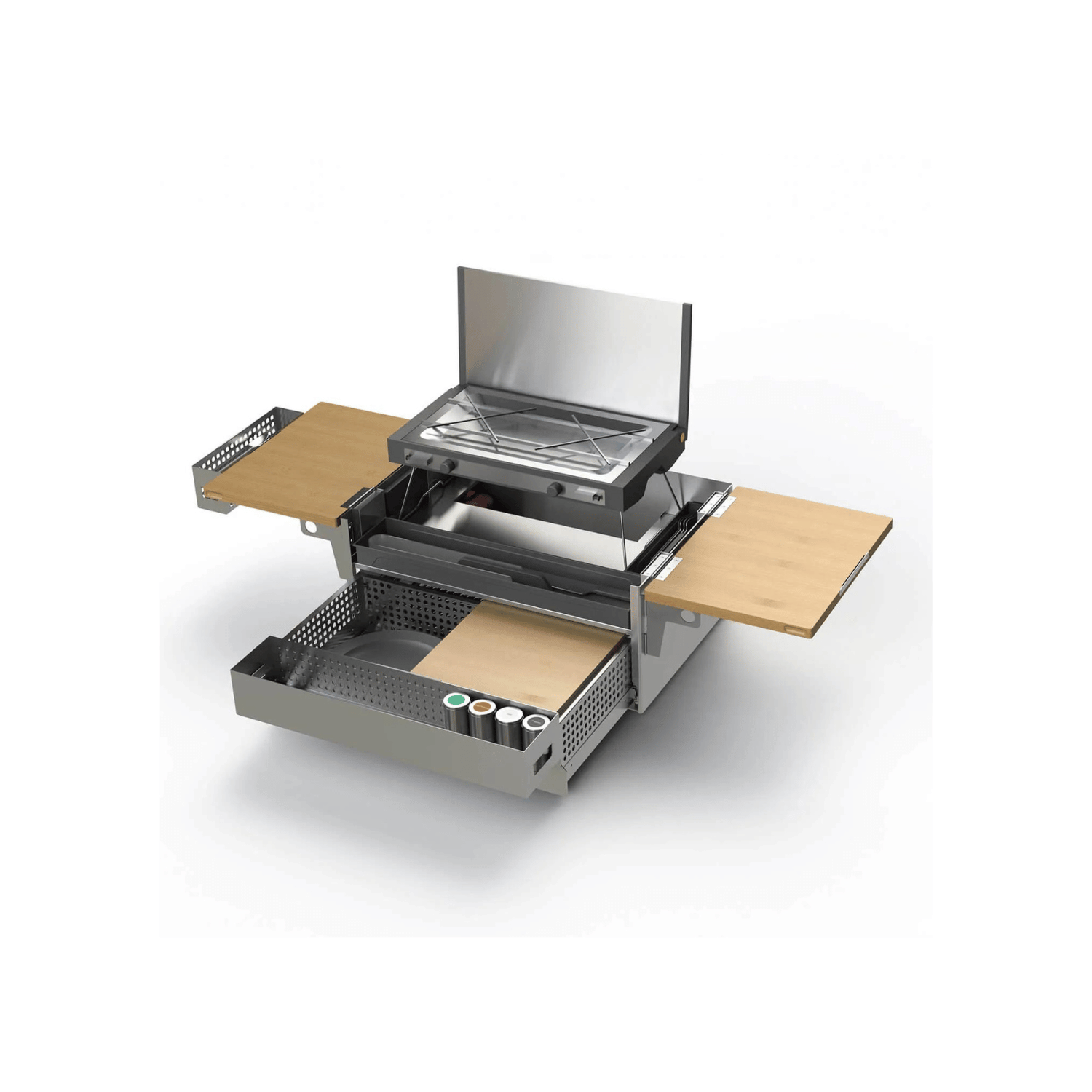 Coffre de cuisine tout-en-un mobile pour camping et outdoor - QKIT