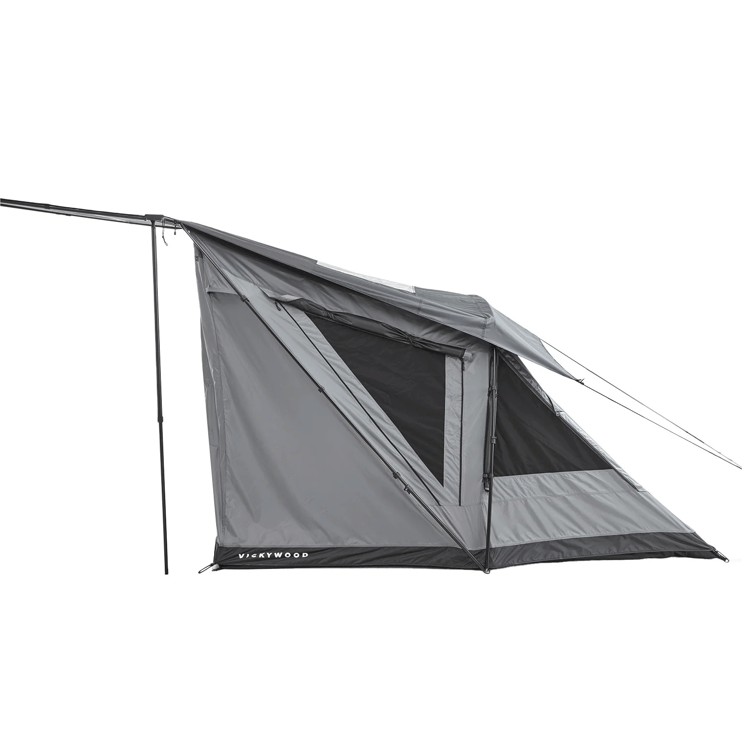 Self-supporting tent space for individual wall for side awning Vickywood