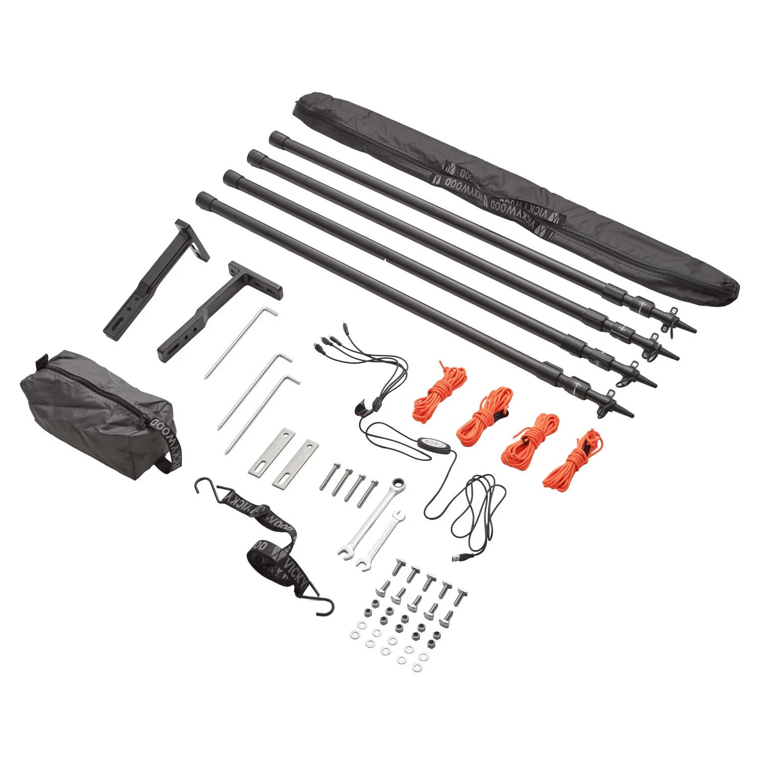 Auvent latéral souple 270° BRANCH - Vickywood