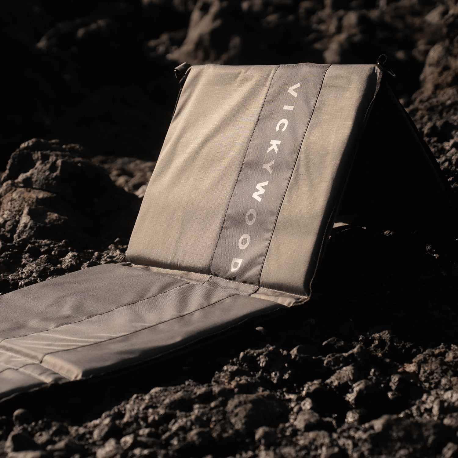 Chaise pliante pour tente de toit et plage VICKYWOOD grise