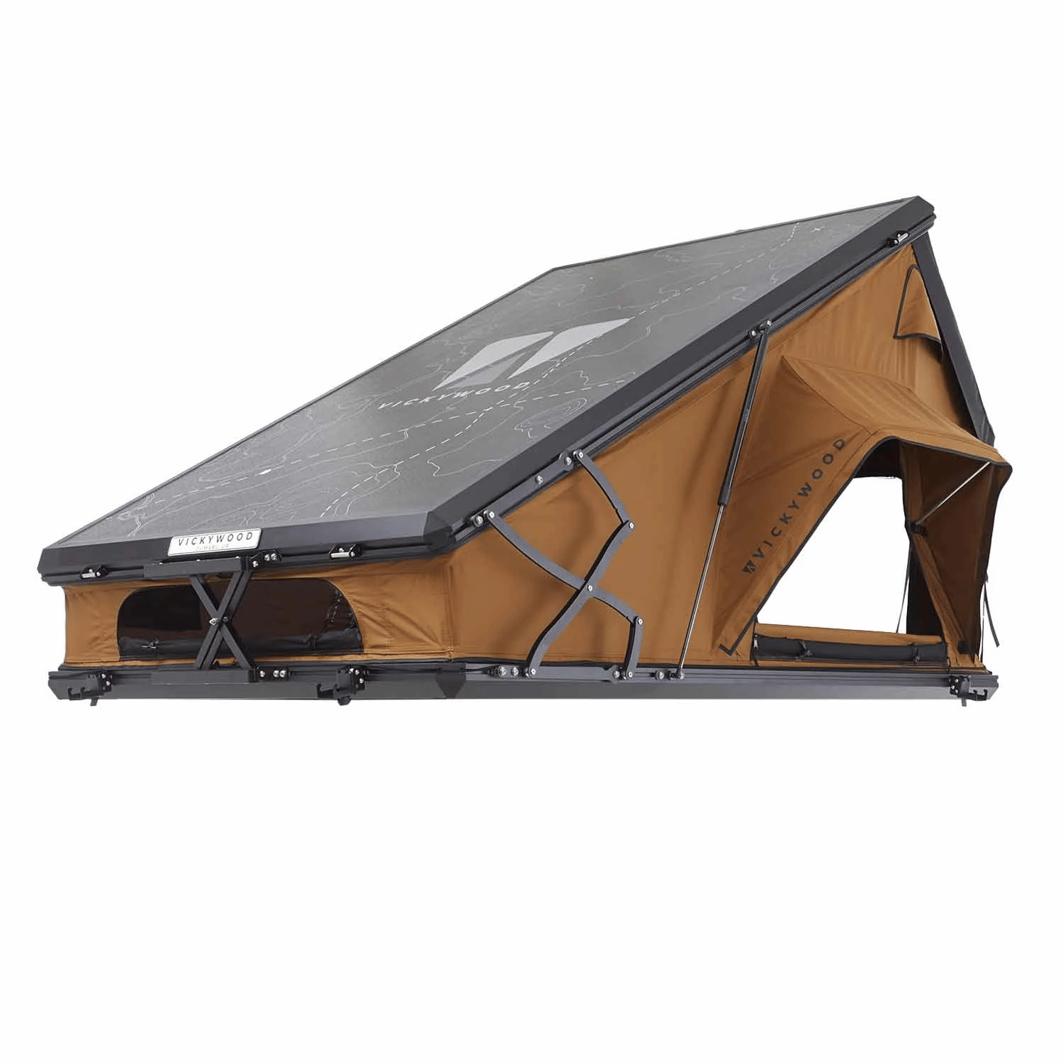 Tente de toit Vickywood CUMARU UP 145 - Camel
