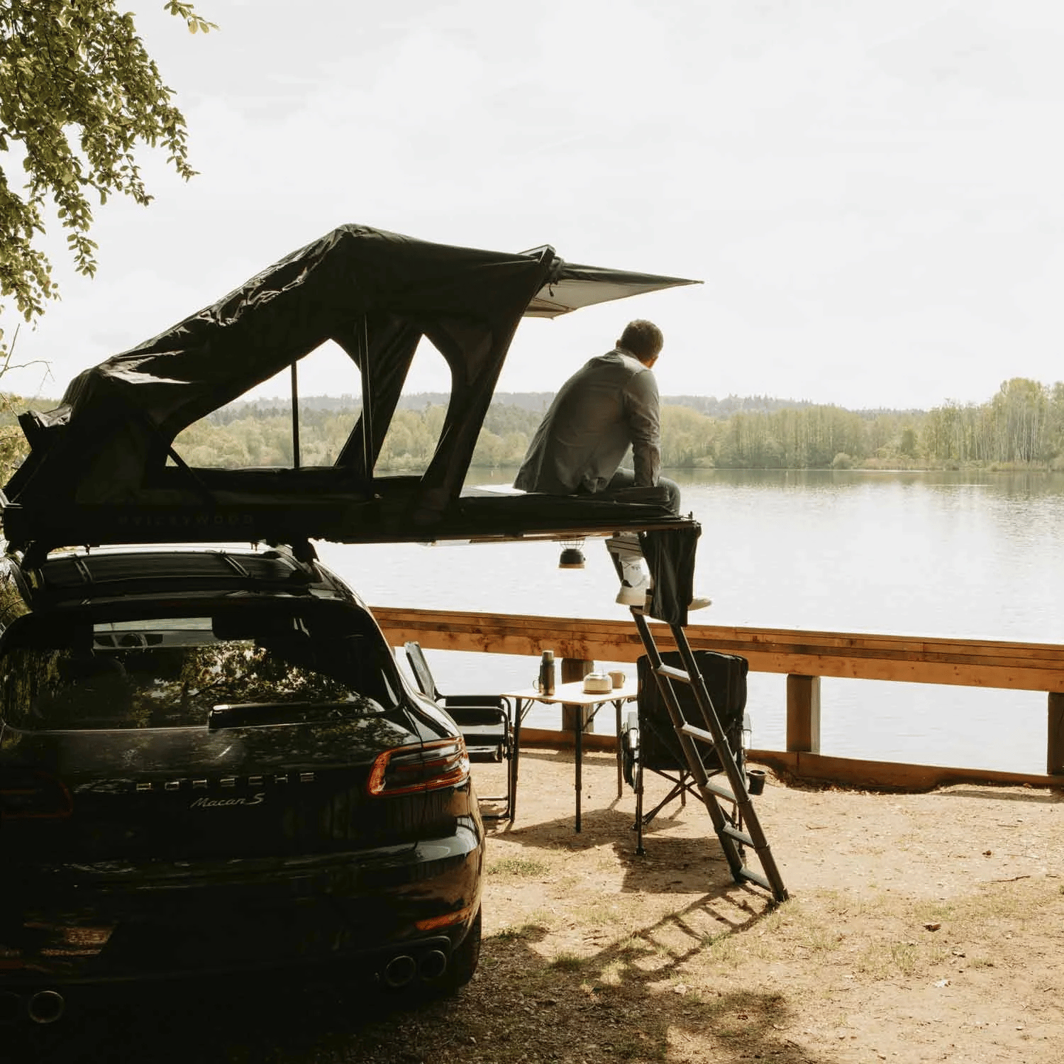 Roof tent Vickywood MAPLE 155 gray