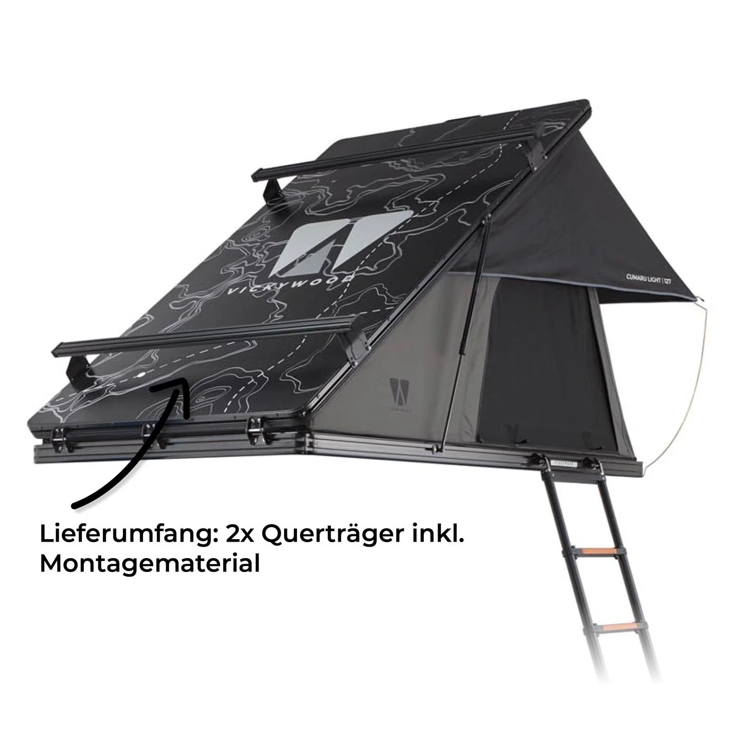 2x CUMARU LIGHT127 barres transversales, accessoires inclus