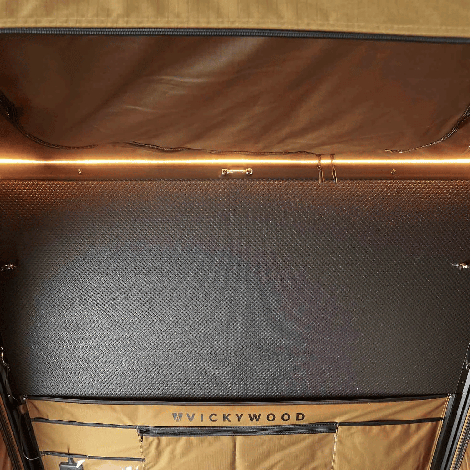 Tente de toit Vickywood CUMARU UP 145 - Camel