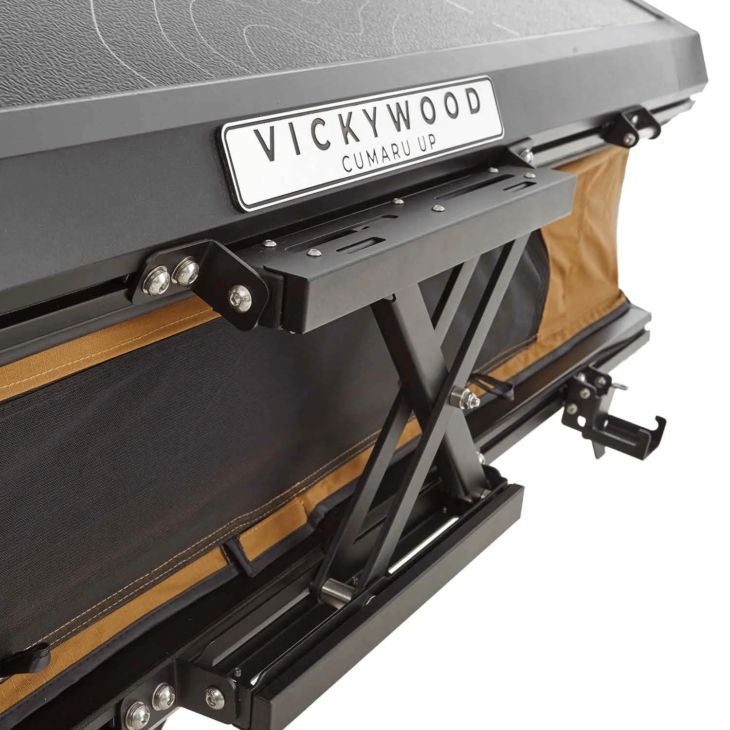 Tente de toit Vickywood CUMARU UP 145 - Camel