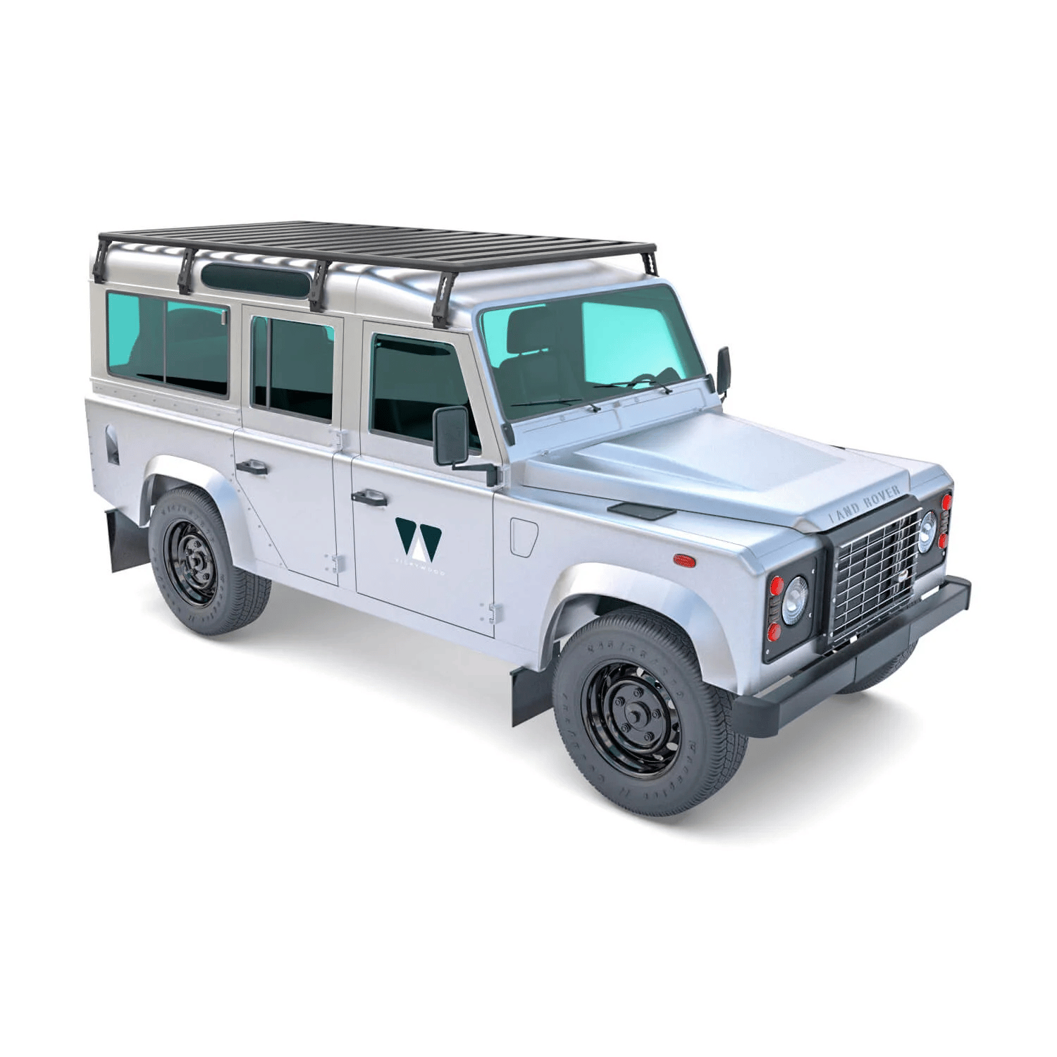 Galerie de toit pour Land Rover Defender 110 1983 – 2016 / 1434 × 2764 - Vickywood