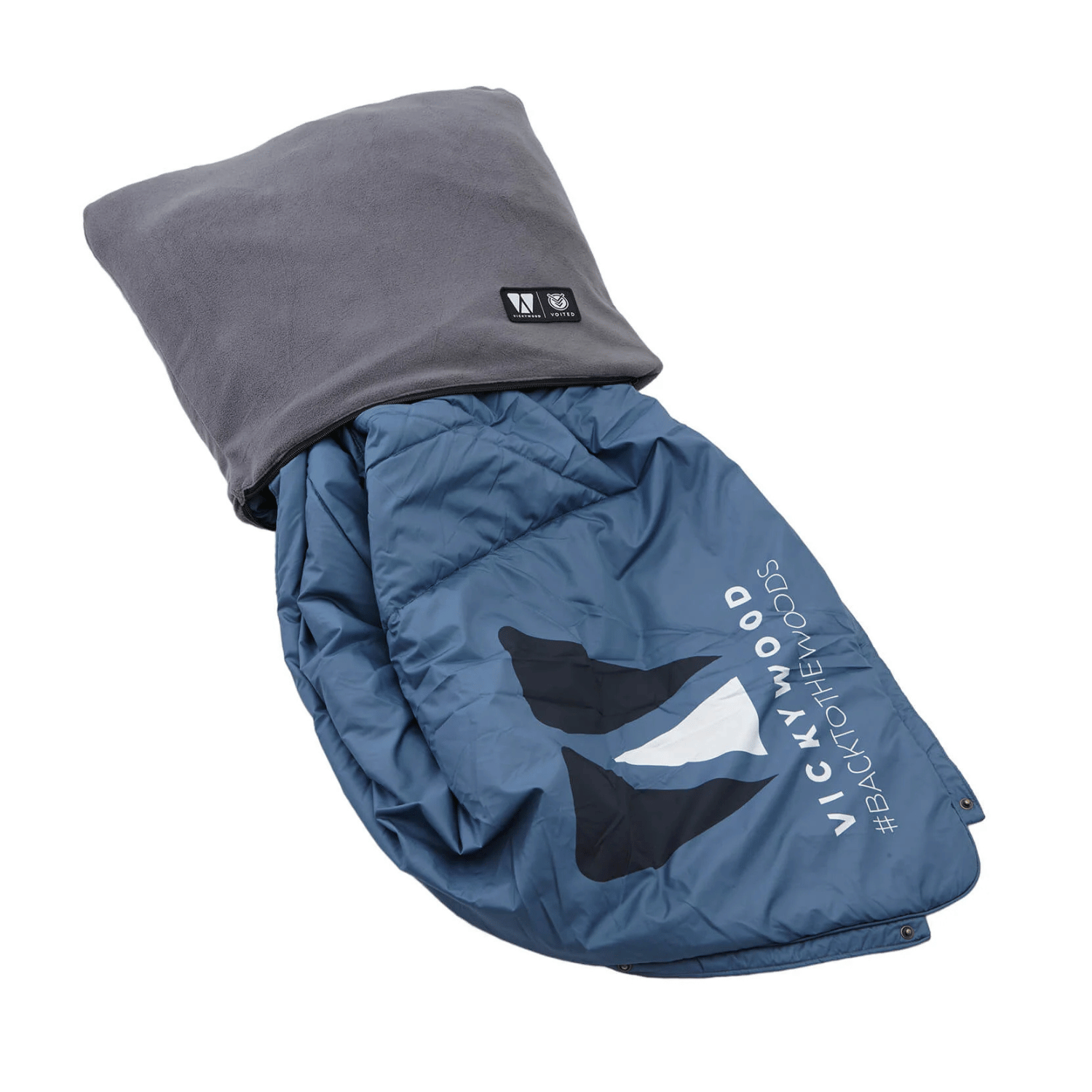 Coperta in pile VICKYWOOD – BLU MONTAGNA