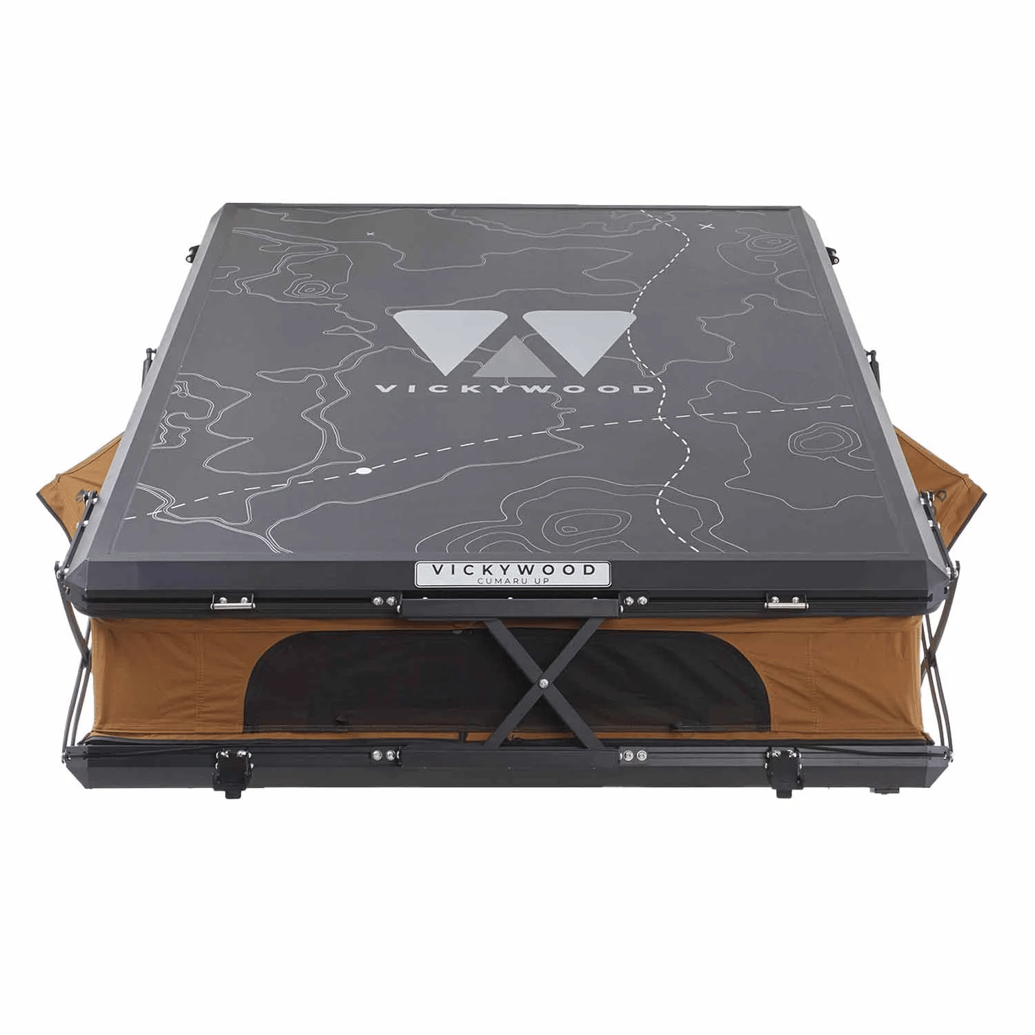 Tente de toit Vickywood CUMARU UP 145 - Camel