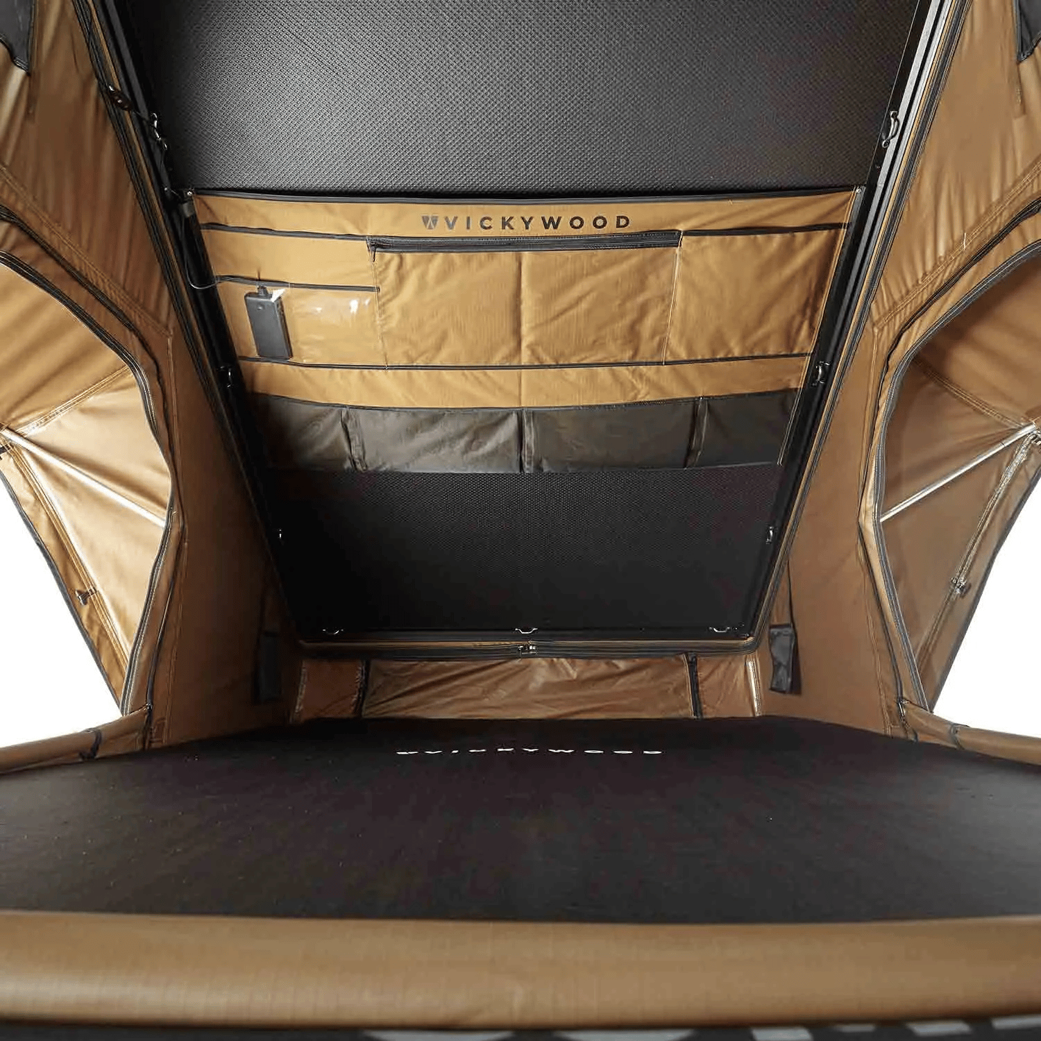 Tente de toit Vickywood CUMARU UP 145 - Camel